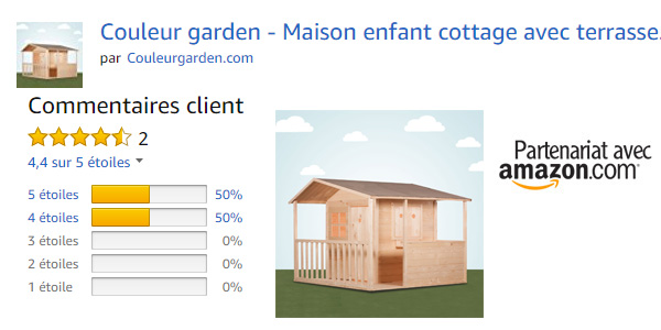 Cabane garden, avis clients