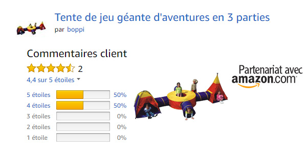 Tente géante, avis clients